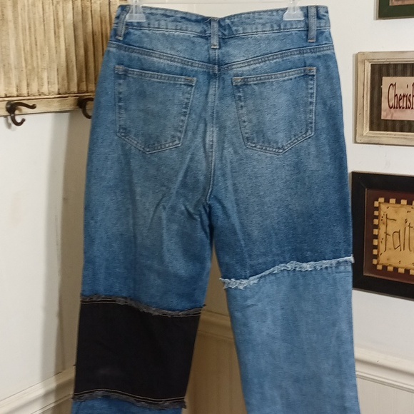 Rue 21 wide leg denim Blue jeans - Picture 7 of 8